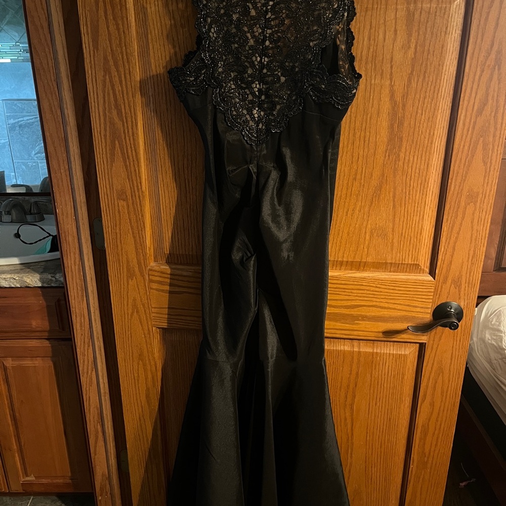 Xscape Black Lace Formal Dress